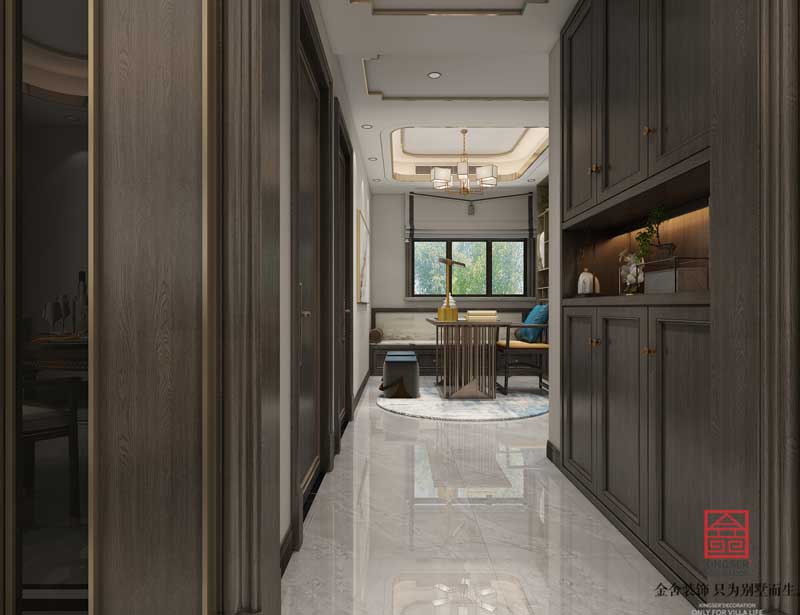 榮盛華府215平米躍層裝修效果圖