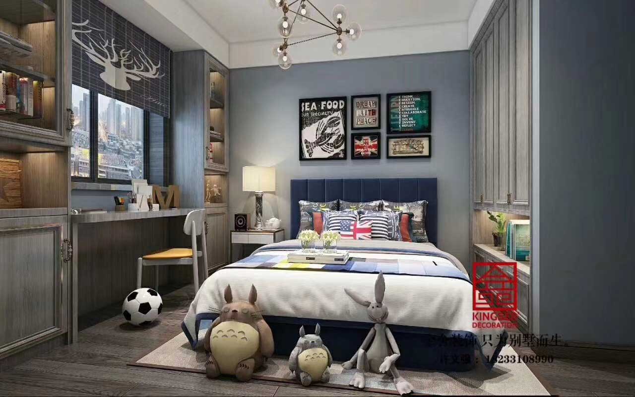 榮盛華府215平米躍層裝修效果圖