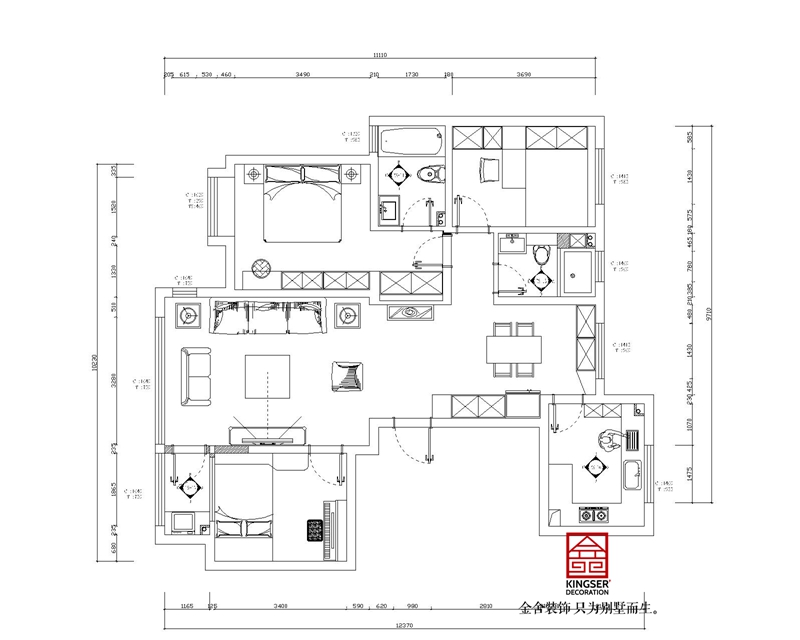 上林熙園三室兩廳戶型優缺點分析