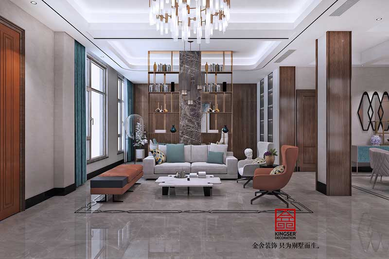 大者三期別墅裝修290平輕奢風(fēng)格設(shè)計方案