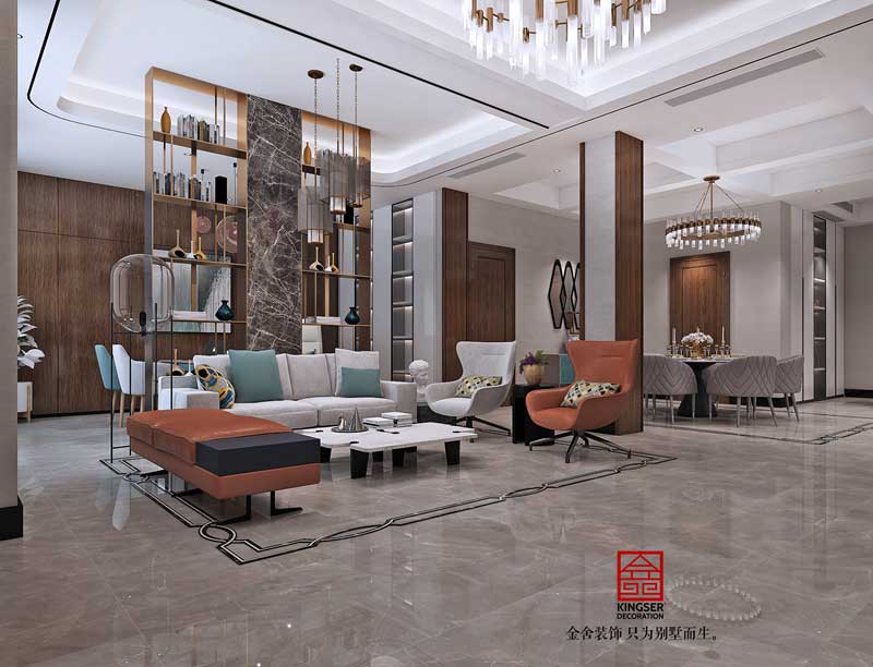 大者三期別墅裝修290平輕奢風(fēng)格設(shè)計方案