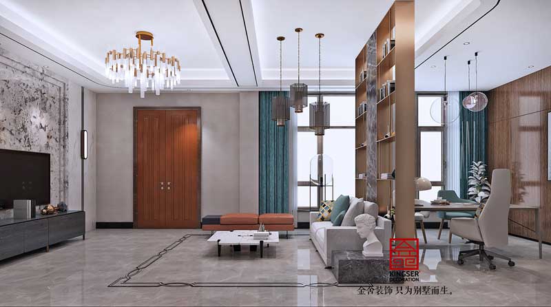 大者三期別墅裝修290平輕奢風(fēng)格設(shè)計方案