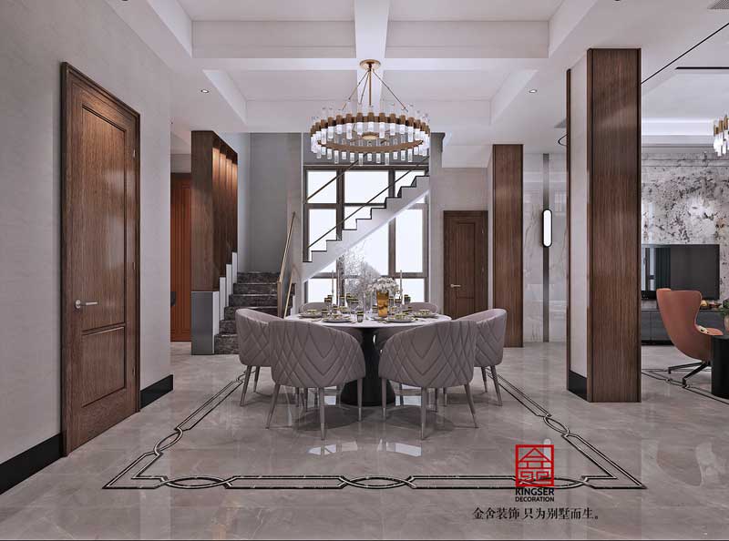 大者三期別墅裝修290平輕奢風格設計方案