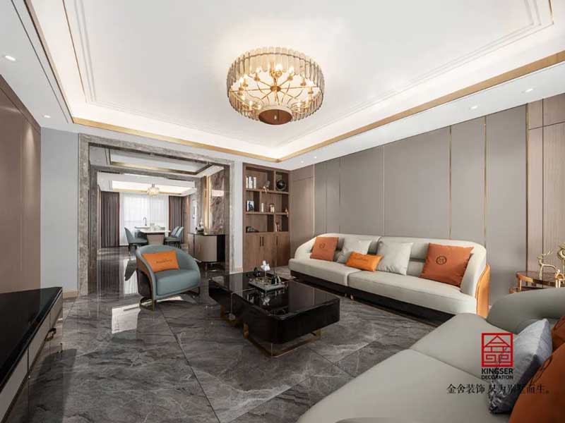 東南智匯城裝修設(shè)計191㎡輕奢風(fēng)格實景圖