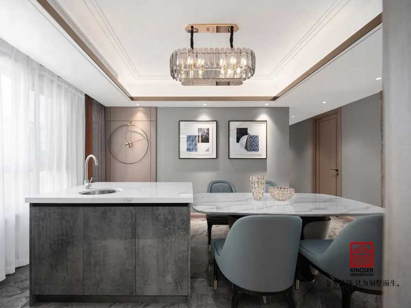 東南智匯城裝修設(shè)計191㎡輕奢風(fēng)格實景圖