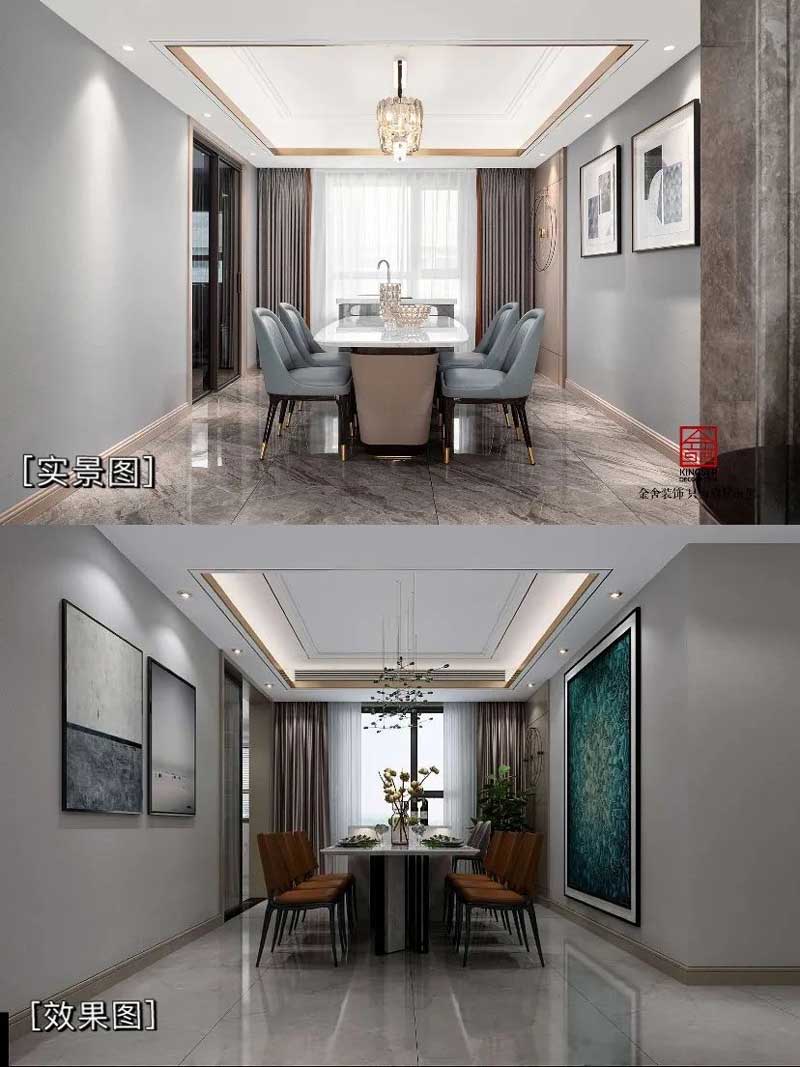 東南智匯城裝修設(shè)計效果圖實景圖對比