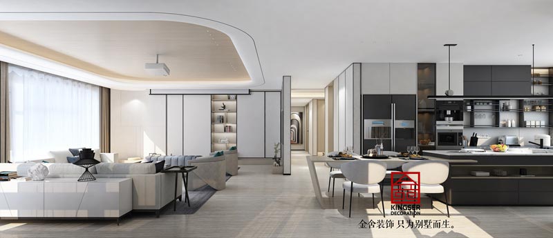 匯君城裝修設計360平米輕奢風格效果圖