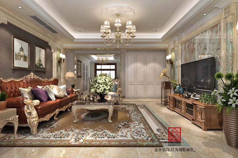 國賓壹號139平歐式風格裝修效果圖