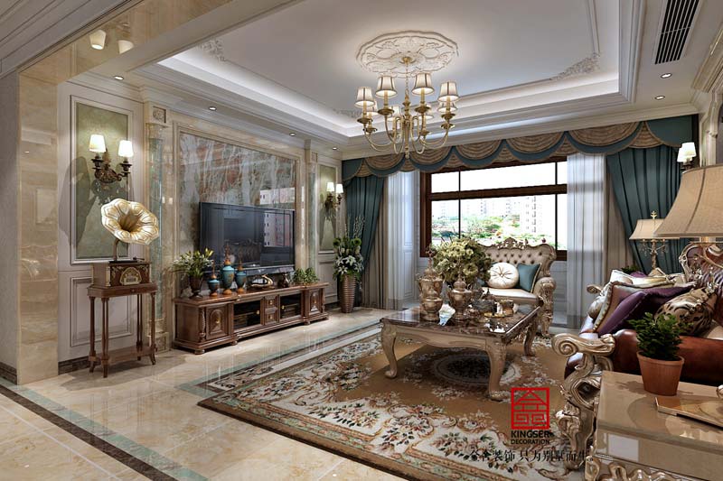 國賓壹號139平歐式風格裝修效果圖