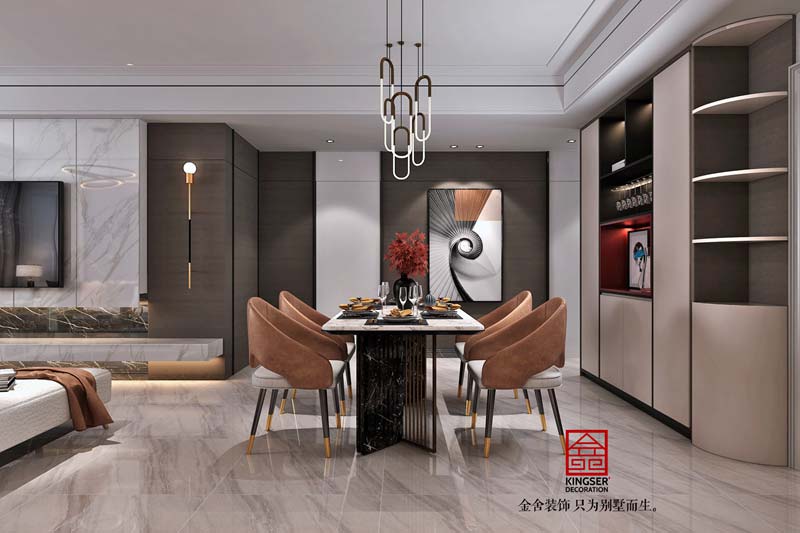 恒大御景半島裝修153平現(xiàn)代風(fēng)格效果圖