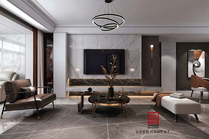 恒大御景半島裝修153平現(xiàn)代風(fēng)格效果圖