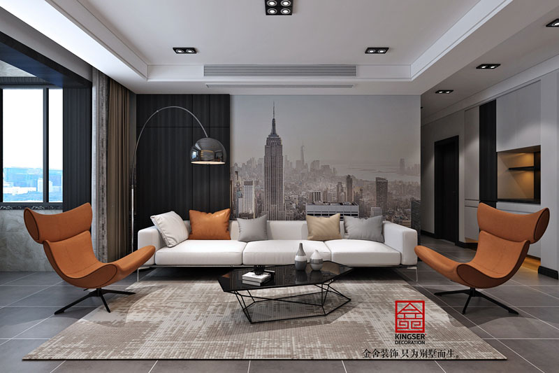 維多利亞三期122平米極簡風格裝修設計效果圖