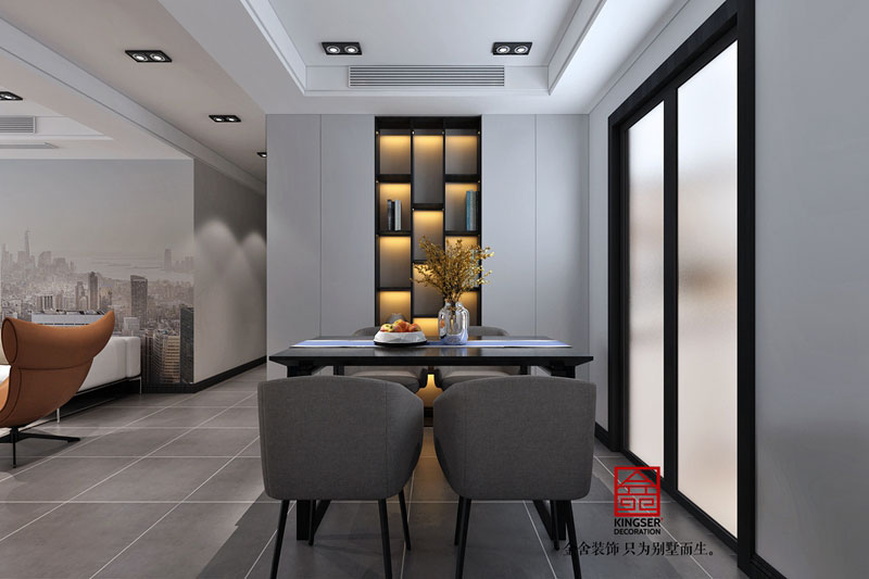 維多利亞三期122平米極簡風格裝修設計效果圖