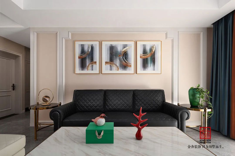 維多利亞三期120㎡美式風格裝修實景圖