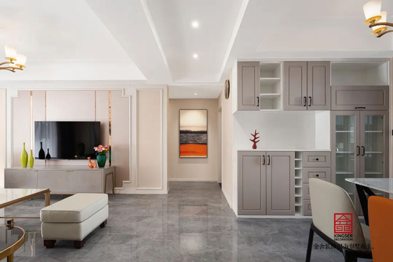 維多利亞三期120㎡美式風格裝修實景圖