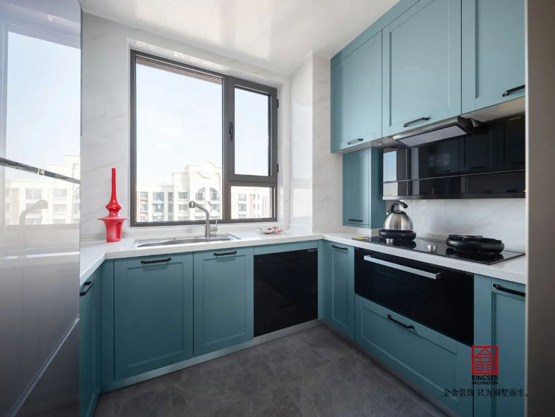 維多利亞三期120㎡美式風格裝修實景圖