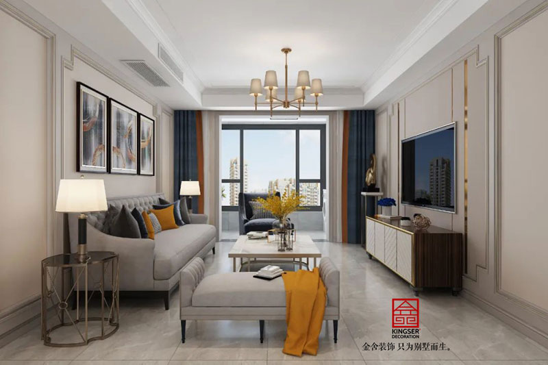 維多利亞三期120㎡美式風格裝修實景圖