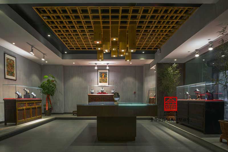 古玩店港式風格裝修設計實景圖