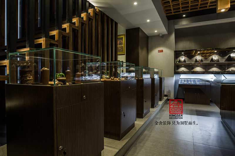 古玩店港式風格裝修設計實景圖