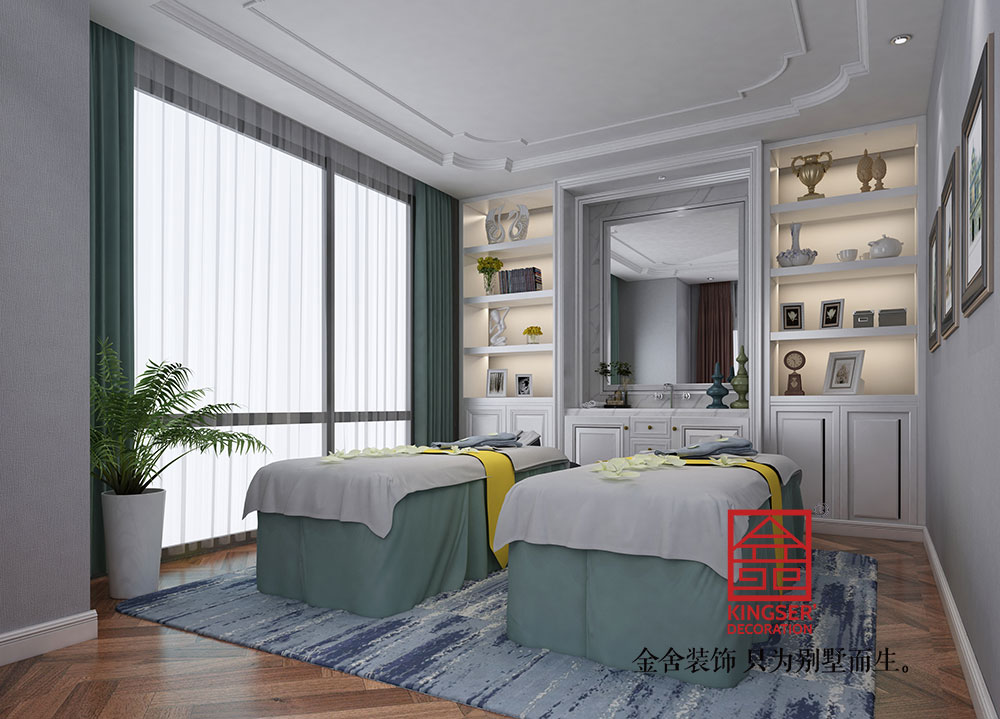 石家莊工裝設計俏之翼美容院裝修效果圖