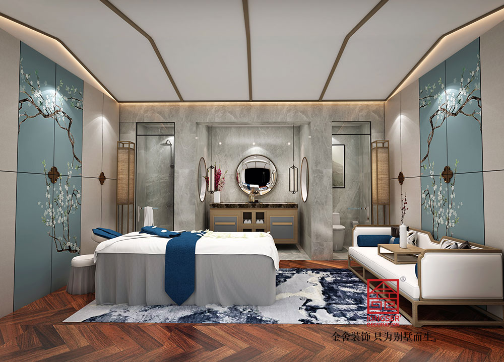 石家莊工裝設計-俏之翼美容院-裝修效果圖