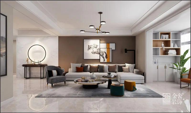 榮盛華府260㎡底躍裝修極簡風格效果圖