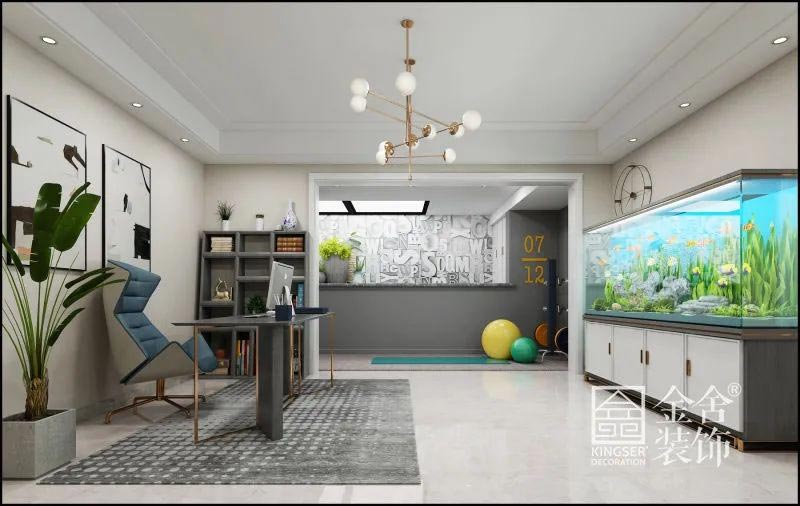 榮盛華府260㎡底躍裝修極簡風格效果圖