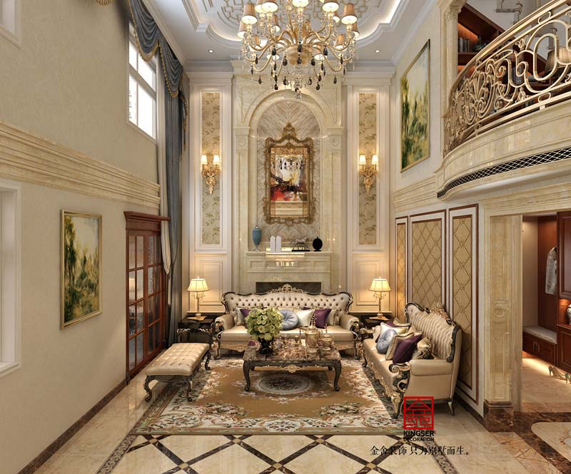 保定裝修香邑瀾山270平米歐式風格效果圖