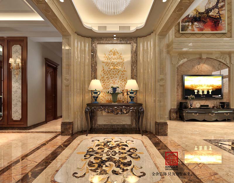 保定裝修香邑瀾山270平米歐式風格效果圖