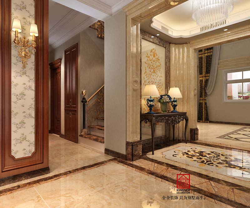 保定裝修香邑瀾山270平米歐式風格效果圖