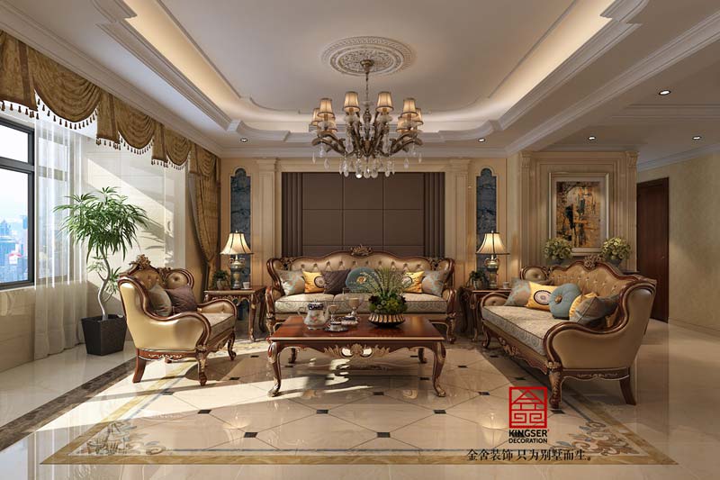 國賓壹號139平米歐式風格裝修案例