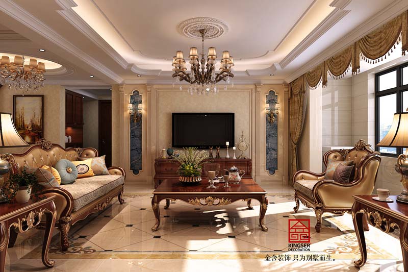國賓壹號139平米歐式風格裝修案例