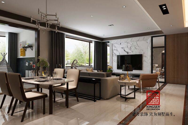 國賓壹號160平米現代風格設計效果圖