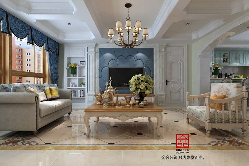 天下錦程270平米簡歐風格裝修效果圖