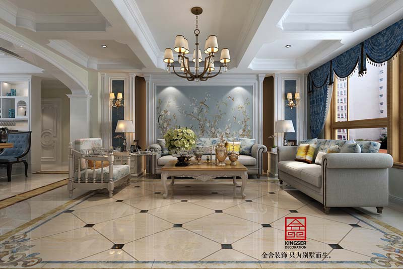 天下錦程270平米簡歐風格裝修效果圖