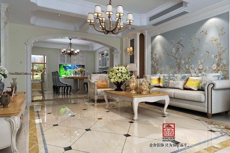 天下錦程270平米簡歐風格裝修效果圖