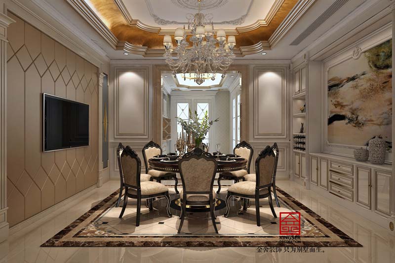 御龍灣裝修設(shè)計(jì)200平米歐式風(fēng)格效果圖