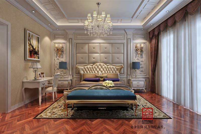 御龍灣裝修設(shè)計(jì)200平米歐式風(fēng)格效果圖