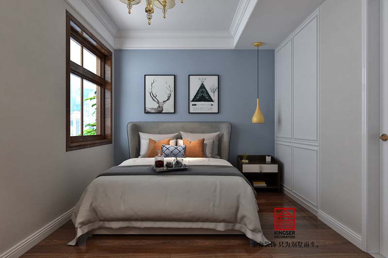 國賓壹號139平裝修美式風格效果圖