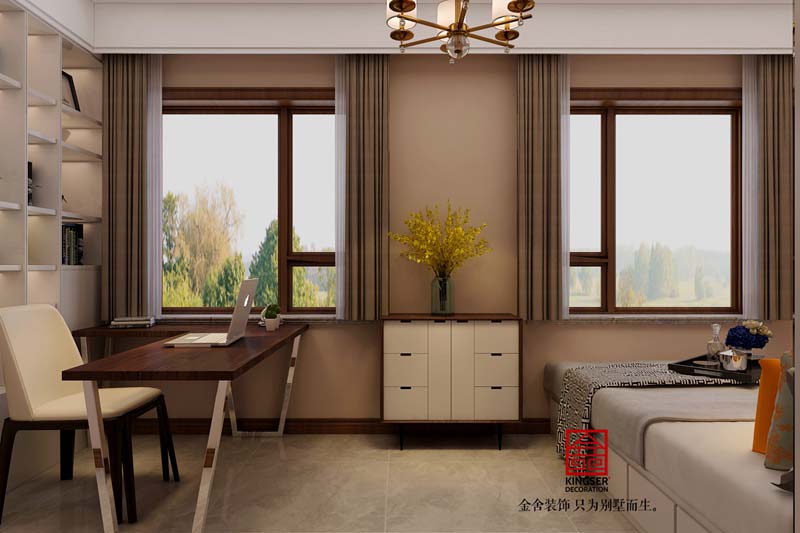 國賓壹號139平裝修美式風格效果圖