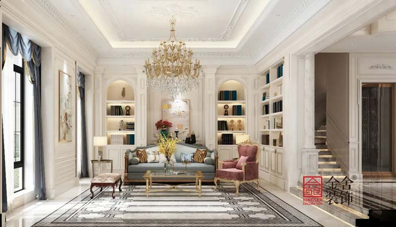 石家莊別墅裝修-原河名墅600㎡裝修效果圖