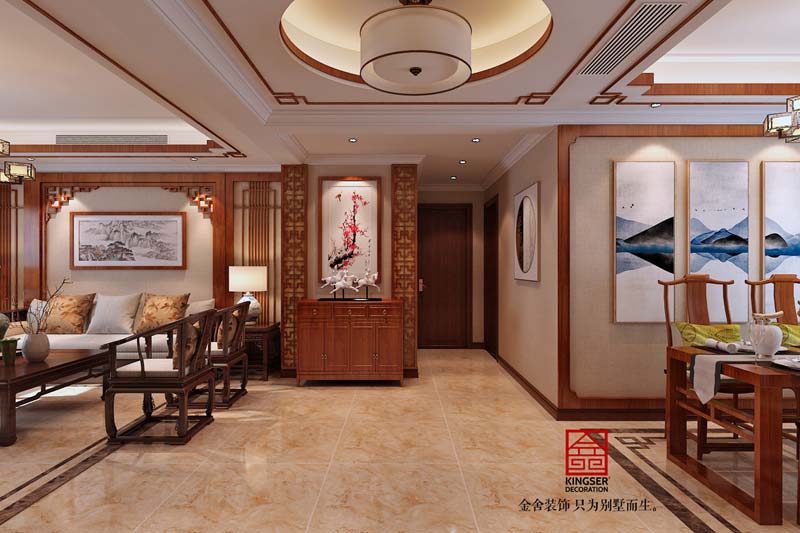 國賓壹號139平裝修-中式風格效果圖