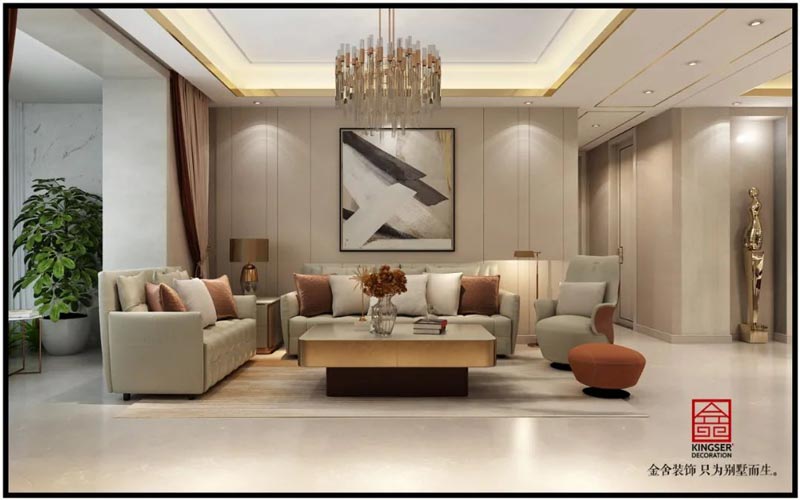 翰林甲第166㎡輕奢風格裝修效果圖