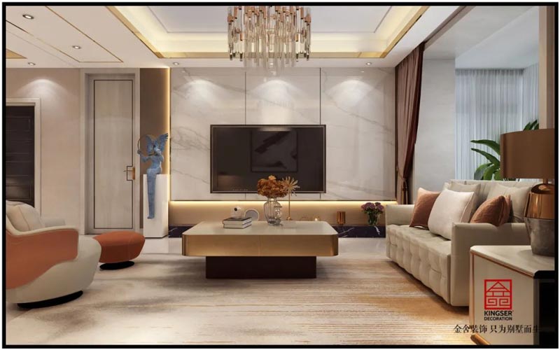 翰林甲第166㎡輕奢風格裝修效果圖