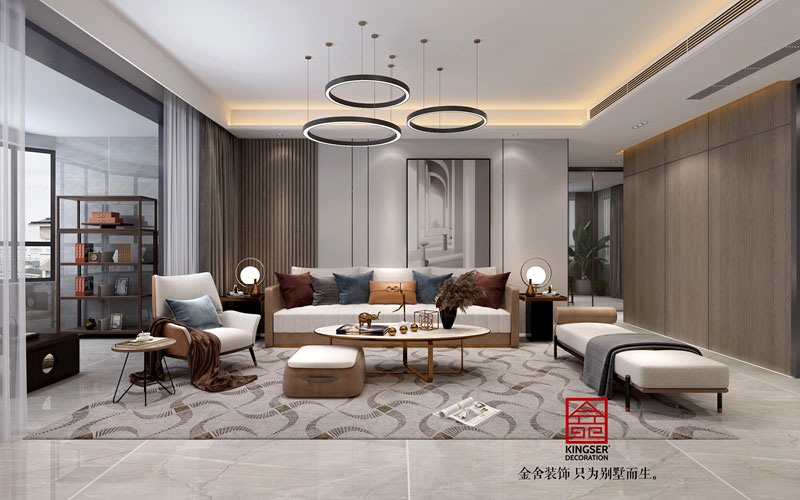 榮盛華府190平米-現代風格-裝修效果圖