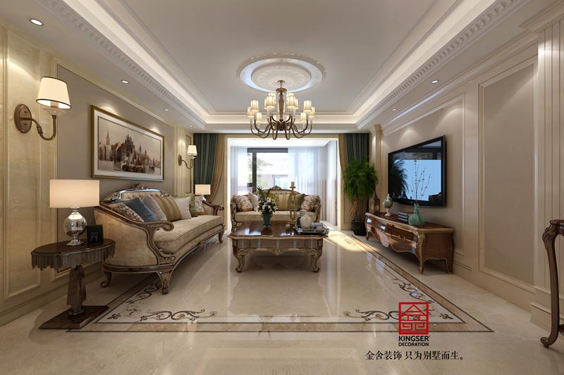 東南智匯城190m2歐式風格裝修效果圖