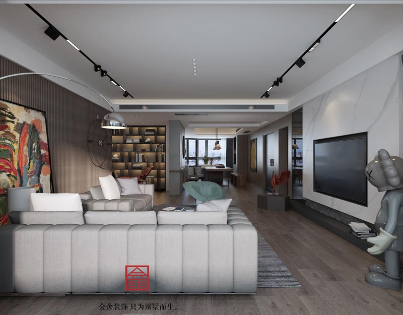 榮盛華府190㎡現代極簡裝修效果圖