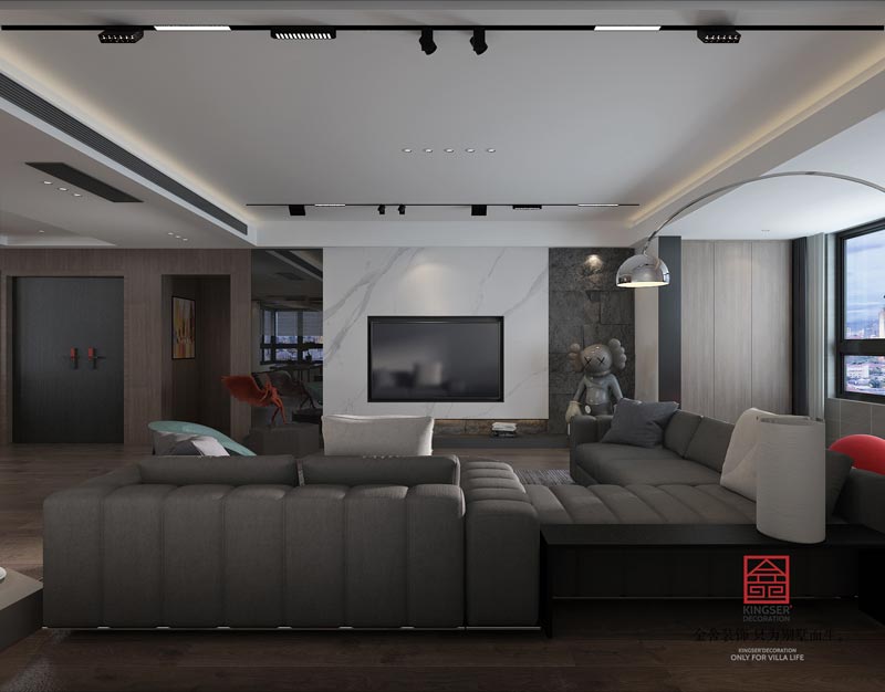 榮盛華府190㎡-現(xiàn)代極簡-裝修效果圖