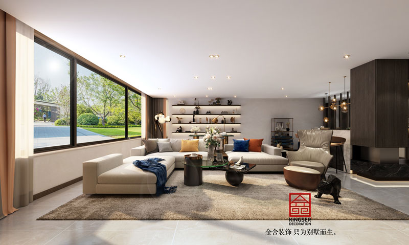 中冶德賢公館208㎡港式輕奢裝修方案