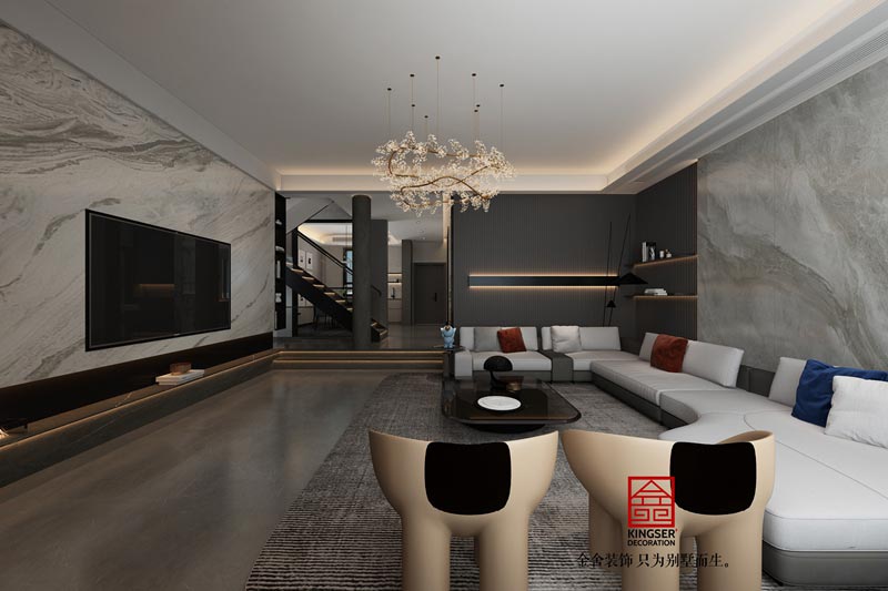 衡水南苑別墅裝修-現代風格-效果圖